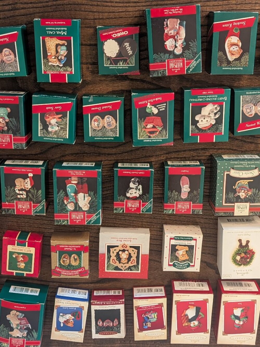 Vintage Hallmark Keepsake Ornament Lot of 43 Boxed 1986-2009